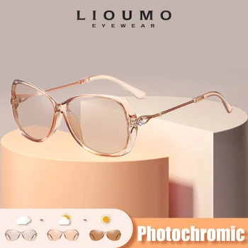 LIOUMO 2023 Элегантные Фотохромные Женские Солнцезащитные очки С Поляризованными Линзами-Хамелеонами Роскошные Солнцезащитные очки Ladies UV400 Lentes de sol Mujer