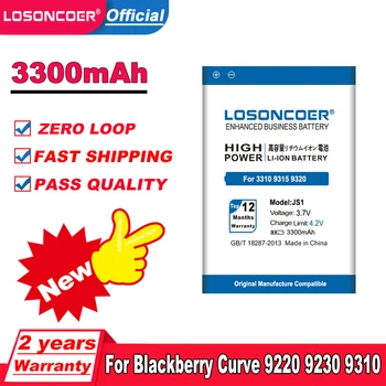 LOSONCOER 3300 мАч JS1 для Blackberry Curve 9220 9230 9310 9320 9315 9720 Аккумулятор + Номер для отслеживания