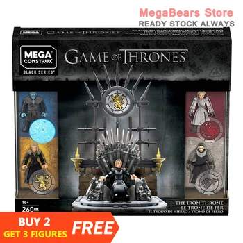 Mega Bloks Construx Черная серия Game of Thrones GKW68, Железный трон, строительные блоки, строительные игрушки