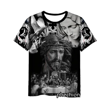 phechion/Новая мода Для мужчин/женщин, повседневная футболка с 3D принтом 