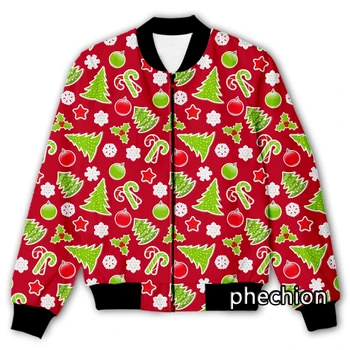 phechion/ Новая модная мужская / женская повседневная куртка с 3D принтом и рождественским рисунком, Уличная мужская Свободная спортивная куртка и пальто M138
