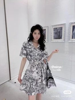 QQ50334 Высококачественное Новое Модное Женское платье 2023 года, роскошное платье известного бренда европейского дизайна в стиле вечеринки