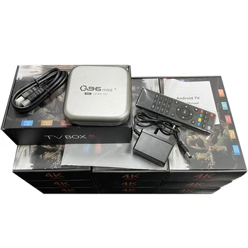 Smart TV Box Q96 Mini Plus Amlogic S905L Четырехъядерный 2,4 g Wifi 4k Ultra Hd H.265 Домашний кинотеатр Q96 Android 10,1 TV Box 24 часа для отправки