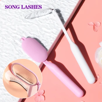 SONG LASHES Разноцветное зеркало для наращивания ресниц, косметическое зеркало с длинной ручкой для проверки ресниц
