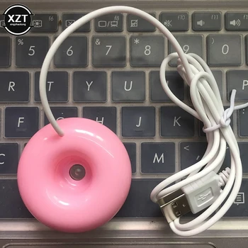 USB Мини-настольный увлажнитель, креативный увлажнитель для укладки пончиков, Портативный Очиститель воздуха, Домашний Обучающий Офисный диффузор ароматов