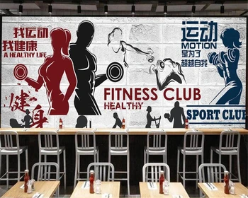 wellyu papel на заказ обои 3d фреска фон для телевизора в тренажерном зале стена фитнес-клуба настенная роспись для гостиной спальни 3D обои