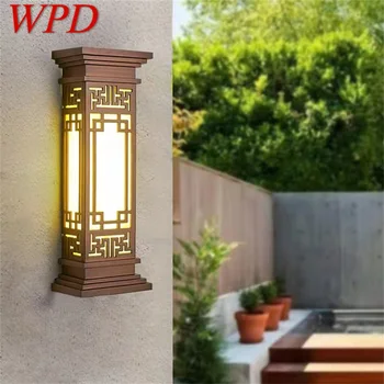 WPD Наружный светильник СВЕТОДИОДНЫЙ Настенные бра в китайском стиле, Светильник Водонепроницаемый для домашнего балкона, Классический