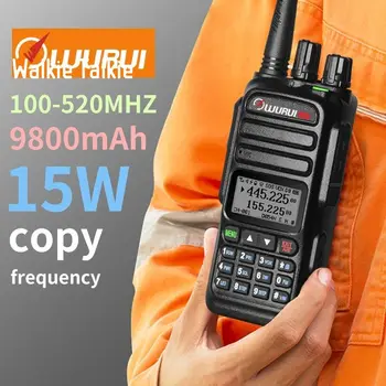 Wurui UV83 портативная рация walkie 100-520 МГц двухдиапазонные радиостанции двухстороннее радио радиолюбительские устройства uhf vhf коммуникатор длинный звонок для охоты