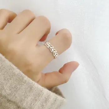Zuyin S990 Кольцо с полым листом открытой ширины для женщин, Подарки Оптом