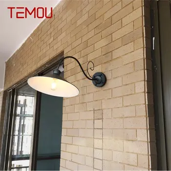 · Настенный светильник TEMOU, классические бра, Водонепроницаемая домашняя светодиодная лампа в форме рога для виллы на крыльце