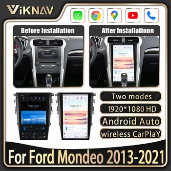 Автомагнитола с сенсорным экраном 13,6 дюйма для Ford Mondeo 2013-2021, мультимедийный плеер Android 11, головное устройство