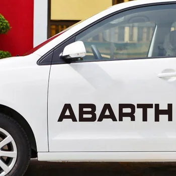 Автомобильная наклейка с жирной буквой ABARTH Виниловая наклейка для автомобилей, аксессуары, Декоративная наклейка, Водонепроницаемая модная наклейка