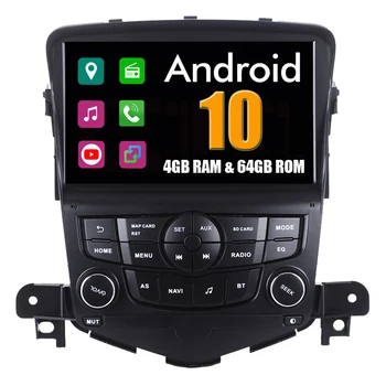Автомобильное радио для Chevrolet Cruze Lacetti 2 Восьмиядерный Android 10 Стерео GPS Навигация Спутниковая Навигация Аудио-Видеоплеер (БЕЗ DVD)