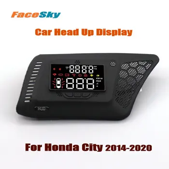 Автомобильный Головной Дисплей FaceSky Для Honda Ballade/City/Grace 2014-2020 Авто HUD Аксессуары Вид Спереди ЖК-Проектор На Лобовое Стекло