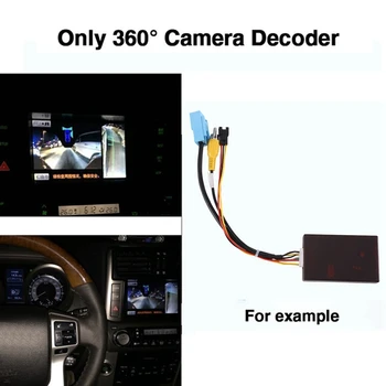Автомобильный кабель LVDS-CVBS с панорамной камерой заднего вида на 360 градусов, декодер Canbus Box для Toyota Prado Land Cruiser 150 комплектов деталей