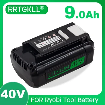 Аккумулятор электроинструмента 40v 9000mAh Литий-ионная аккумуляторная батарея для Ryobi op4050 op40401 ry40200 op4050a ry40400 ry40502