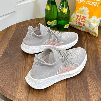 Бесплатная доставка Корейская версия женской обуви Fei Wo 2023 летняя новая спортивная обувь дышащая повседневная обувь для фитнеса и бега