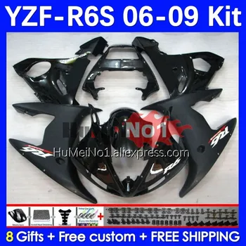 В наличии черный корпус для YAMAHA YZF R6 S YZF600 YZF-600 6No.63 YZF R6S 06-09 YZF-R6S YZFR6S 2006 2007 2008 2009 06 07 08 09 Обтекатель