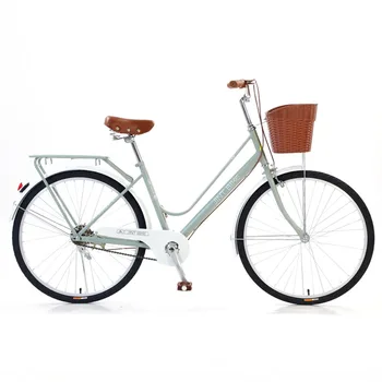 Велосипед с рамой из углеродистой стали для взрослых, односкоростной велосипед для поездок на работу, тормоз зажимного типа, велосипед с задним тормозом, 26 дюймов