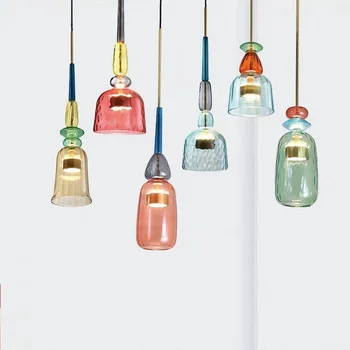 винтажная светодиодная современная светодиодная деревянная лампочка, стеклянный шар, рождественские украшения для дома, люстры, потолок, роскошный дизайнер