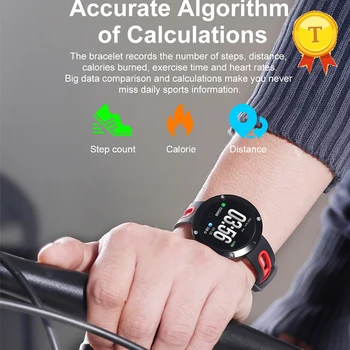 высококачественный умный браслет с цветным экраном, отслеживающий артериальное давление, частоту сердечных сокращений, IP68, водонепроницаемый браслет с функцией отслеживания активности, Bluetooth-браслет для мужчин и женщин