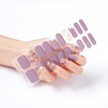 Гелевые Обертывания Для ногтей Fingertip Artist Полуотвержденные Гелевые Наклейки Для ногтей Full UV / LED Лампа Нуждается В Самозатвердевающей Наклейке Для Красоты Ногтей