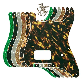 Гитарные запчасти Fei Man для FD US 11 С отверстием для монтажного винта Standard Start H Guitar Pickguard С рисунком Бриджа и пламени