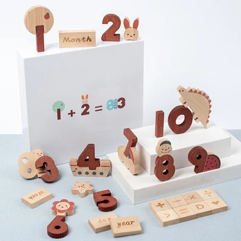 Деревянная Математическая доска для умножения Монтессори Детская Счетная игрушка Обучающая Настольная игра для умножения Деревянные Математические блоки