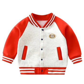 Детская бейсбольная форма для мальчиков, осенне-весенняя куртка, легкая хлопковая верхняя одежда для девочек, детское пальто для малышей, детская одежда для детей 1-8 лет
