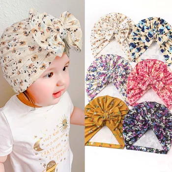 Детские повязки на голову, хлопчатобумажные тюрбаны для младенцев, шапочка-бини для новорожденных девочек, детская повязка на голову, аксессуары для детских волос