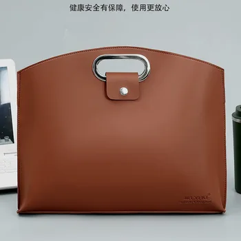 Дизайнерская сумка-портфель, офисные сумки для женщин, 2023 новые роскошные сумки, сумка для документов, ноутбука, деловой портфель, мужская кожаная сумка