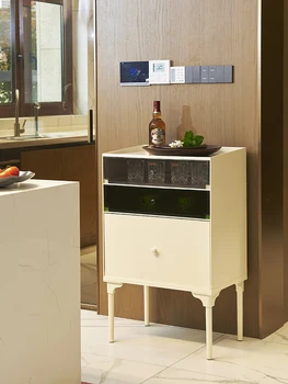 Дизайнерский Прозрачный Прикроватный столик Из акрилового пластика, Многослойный шкаф для хранения мебели для дома, Хрустальный шкаф для хранения ins Nordic