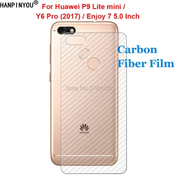 Для Huawei P9 Lite mini/Y6 Pro Прочная 3D Защитная пленка из углеродного волокна с защитой от отпечатков Пальцев, Защитная пленка для заднего экрана (не закаленное стекло)