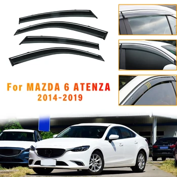 Для Mazda 6 ATENZA 2014-2019 Солнцезащитный козырек от дождя, защита от непогоды, Дефлектор, защитные тенты, автоаксессуары для укладки автомобилей