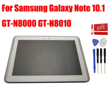 Для Samsung Galaxy Note 10.1 N8000 GT-N8000 N8010 ЖК-экран Панель Матрица Pantalla Сенсорный Дисплей Дигитайзер Сенсор В Сборе Рамка