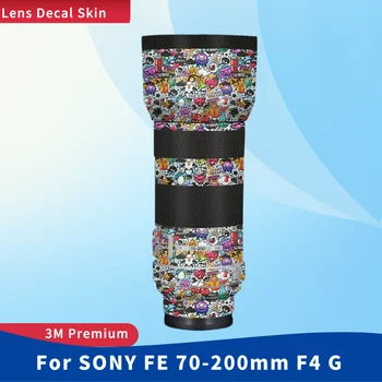 Для SONY FE 70-200 мм F4 G Наклейка На Кожу Виниловая Оберточная Пленка Для Объектива Камеры Защитная Наклейка Для Корпуса Защитное Покрытие FE4 \70200G