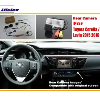 Для Toyota Corolla 2015-2021 Камера Заднего Вида Автомобиля Задний Адаптер RCA HD CCD CAM OEM Дисплей Комплект Для Обновления Изображения Заднего Вида