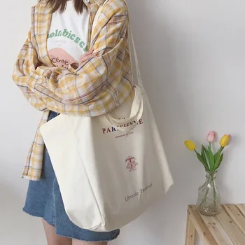 Женская корейская версия холщовой сумки на одно плечо, рюкзак для студентов колледжа литературы и искусства, учебная холщовая сумка для занятий