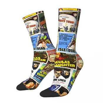 Забавные мужские носки Dead Retro Harajuku, фильмы ужасов, хип-хоп повседневная команда, подарочные носки с рисунком Crazy Sock
