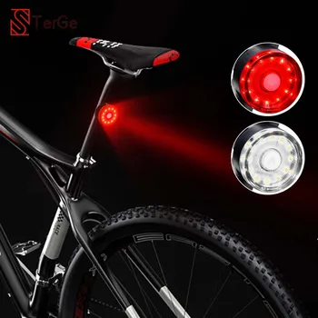 Задний фонарь велосипеда с несколькими режимами освещения, перезаряжаемый через USB велосипедный фонарь, фара для ночной езды, задние фонари для шлема Mtb на подседельном штыре