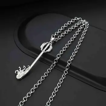 Игра Kingdom Hearts, Металлическое ожерелье с ключами, Брелок-клинок, аксессуары для косплея, ювелирные изделия, Рождественский подарок, Прямая доставка