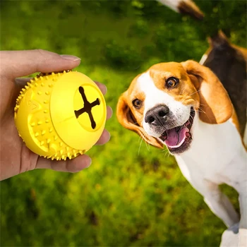 Игрушечный Мяч Для Домашних Собак, Устойчивые К Укусам Коренные Зубы, Прыгающий Мяч Для Собак, Плюшевый Резиновый Тренировочный Мяч Для Собак Малого и Среднего Размера