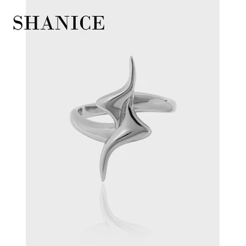 Индивидуальное регулируемое кольцо из стерлингового серебра SHANICE Authentic S925, изысканные ювелирные изделия для женщин, аксессуары для вечеринок, тренд 2022 года