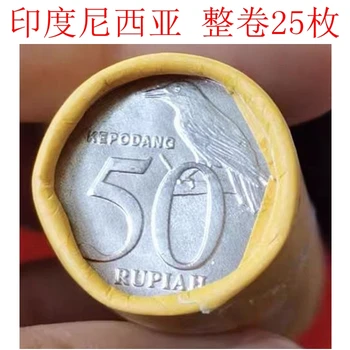 Индонезия 50 рупий Полный объем 25 штук алюминиевой монеты диаметром 20 мм Yellow Bird Индонезийская монета Совершенно новая 100% оригинальная
