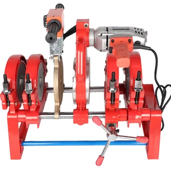 Инструмент для сварки плавлением труб (63-250 мм) PE PPR PB PVDF Аппарат для стыковой сварки плавлением трубопроводов Двигатель горячего расплава