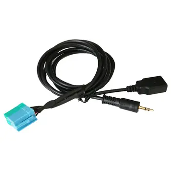 Кабель-адаптер AUX USB, разъем-преобразователь, Аудиокабель 3,5 мм, универсальный для автомобильной стереосистемы