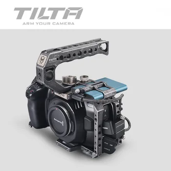 Камера Tilta BMPCC 4K 6K Full Cage TA-T01-B Tactical Fininshed / Серый Держатель SSD-Накопителя С Верхней Ручкой для BlackMagic BMPCC 4K 6K