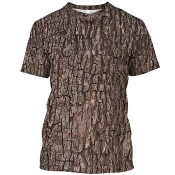 камуфляж в джунглях, футболка с коротким рукавом, мужская Интересная мужская одежда с 3D-принтом и круглым вырезом, Повседневная Новая мода, Летние футболки оверсайз