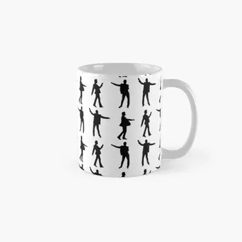 Классическая Кружка Dancing Dave, Кофейная чашка с изображением Подарков, Дизайнерская ручка, Круглая Простая Посуда для напитков с изображением чая