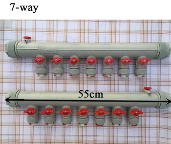 Коллектор теплого пола 7-8 способов трубопроводной арматуры пластиковый коллектор сантехники бытовая геотермальная коллекторная система теплого пола